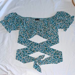 wrap around crop top